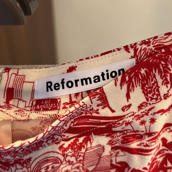 Reformation printed crop top and pant set - Picture 4 of 5